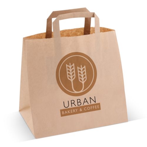 Bred papirsbærepose - Billede 1